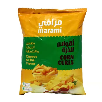 مرامي أقواس الذرة بطعم الجبنة و الشطة 50 جرام