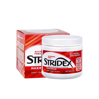 Stridex Medicated Pads for Face Cleansers, Maximum Strength 90pieces