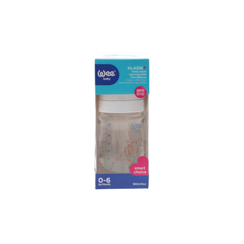 Wee Baby Klasik+ Glass Feeding Bottle 180ml
