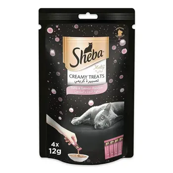 Sheba Melty Tuna & Salmon Creamy Treats 4x12g
