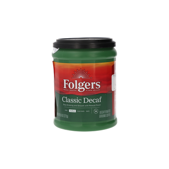 Folgers Classic Decaf Roast Ground Coffee 272g