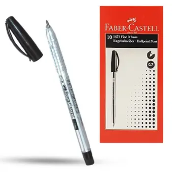 فابر كاستل أقلام حبر جاف - 1423 - 1.0مم - اسود - 10قطع
