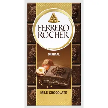 Ferrero Rocher® Original Milk Chocolate Tablets 90g