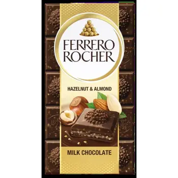 Ferrero Rocher® Milk Hazelnut & Almond Tablets 90g