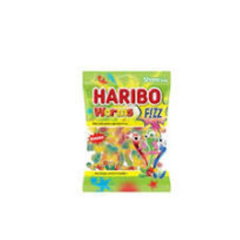 Haribo Fizz Sour Worms Candy  70g