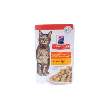 هيلز طعام رطب للقطط البالغة بالدجاج في المرق 85جرام