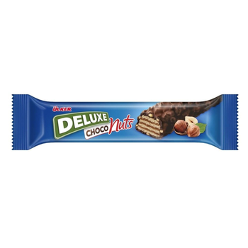 Ulker Deluxe Hazelnut Choco Nuts Wafer Bar 35g