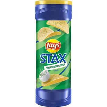 Stax Sour Cream & Onion Chips 155.9g