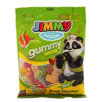 Jimmy Sour Gummy Big Worm 80g