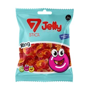 Stick Jelly Gummy Rings 120g