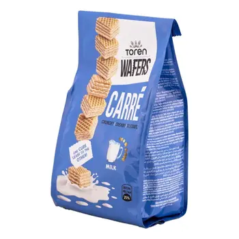 Toren Wafer Carre Cubic Milk 125g