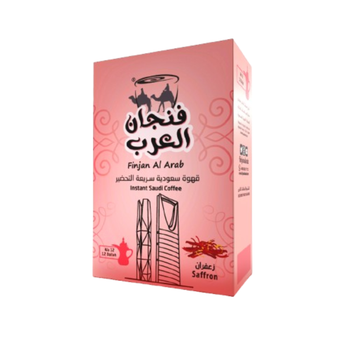 Finjan Alarab Instant Saudi Coffee With Saffron 10 x 25g