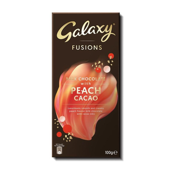 Galaxy Fusions Peach Milk Chocolate 100g
