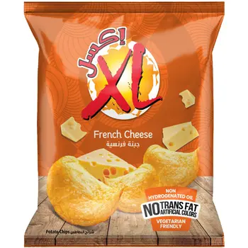 إكس إل رقائق بطاطس جنبة فرنسية 250جرام