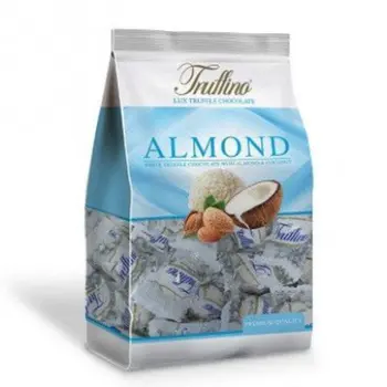 ترافينو  - شوكولاتة الترافل البيضاء باللوز وجوز الهند 300جرام