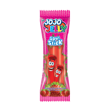 Jojo Jelly Sour Stick Strawberry 20g