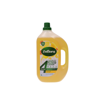 زوفلورا منظف الأرضيات المضاد للبكتيريا برائحة الليمون المنعش محلول تنظيف متعدد الأسطح زجاجة 3لتر
