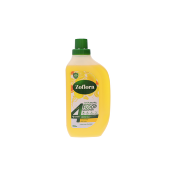 زوفلورا منظف الأرضيات المضاد للبكتيريا برائحة الليمون المنعش محلول تنظيف متعدد الأسطح زجاجة 900مل