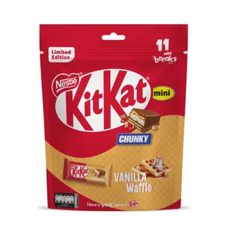 كيت كات تشانكي ميني بفانيليا وافل 195.8جرام
