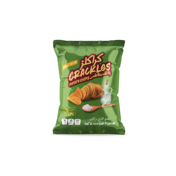 نادك كراكليز رقائق بطاطس بطعم الملح والخل 40جرام