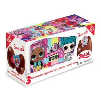 Zaini LOL Chocolate Eggs 3×20g