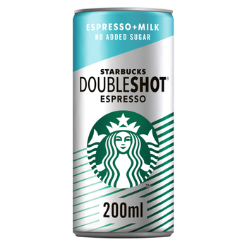 Starbucks Doubleshot Espresso Coffee No Added Sugar 200ml