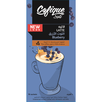 Cofique Blueberry Latte 10 pcs 24 Gm