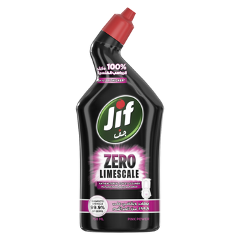 JIF Zero Limescale Antibacterial Toilet Cleaner Pink Power 750 ml