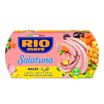 Rio Mare Salatuna Maize Recipe With Peas, Carrots And Olives 2 X 160g