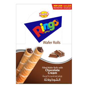 Teashop Ringo Chocolate Wafer Rolls 12×16g