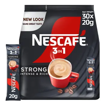 Nescafe 3-in-1 Strong Coffee Packs 30x20g