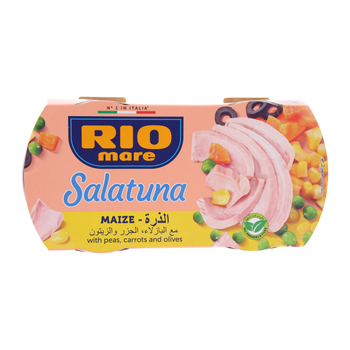 ريو ماري سلاتونة بخلطة الذرة مع البازلاء, الجزر والزيتون 2 × 160جرام