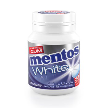 Mentos White Peppermint Sugar-Free Chewing Gum 38 Pieces