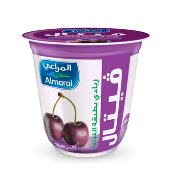 Almarai Vetal Black Cherry Layered Yoghurt 140g