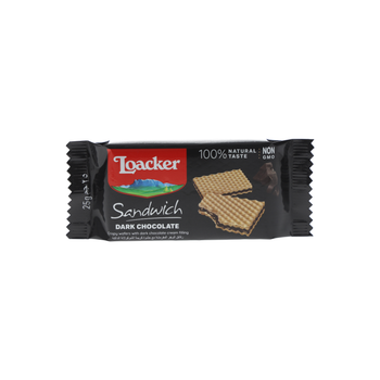 Loacker Hazelnut Dark Chocolate Wafer 25g