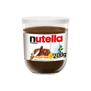 Nutella Hazelnut Chocolate Breakfast Spread, Jar, 200 g​