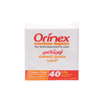 Orinex White Luncheon Napkins High Quality