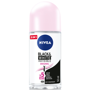 Nivea Black & White Invisible Original Antiperspirant for Women Roll 50ml