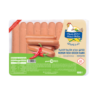 Radwa Chicken Fresh Franks Spicy 400G
