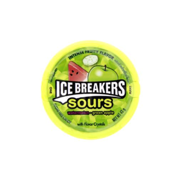 Ice Breakers Sours Watermelon Green Apple 42G