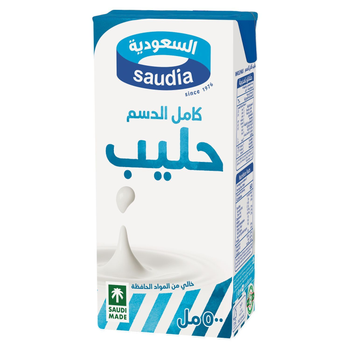 Saudia Whole Milk 500Ml