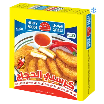 Herfy Crispy Chicken Breaded Fully Cooked (Chili) 450 G