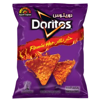 Doritos Nacho Flamin' Hot Tortilla Chips 48g