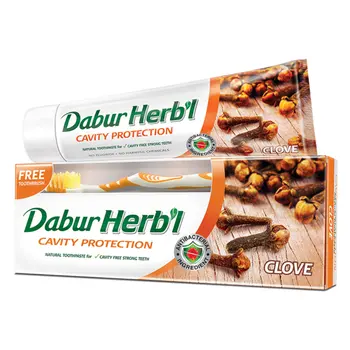 Dabur Herb'L Natural Toothpaste Clove For Cavity Protection 150g