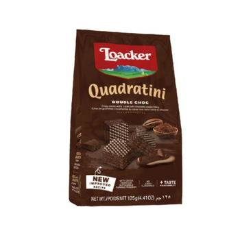 Loacker Quadratini Double Chocolate 125g