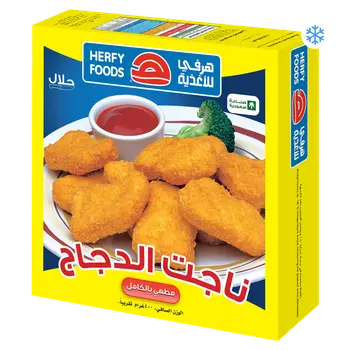 Herfy Chicken Nuggets Breaded Fully Cooked 400g