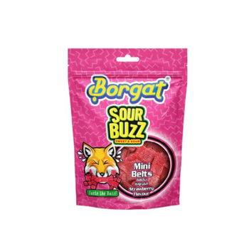 Borgat Sour Power Strawberry Mini Tapes Pouch 75g