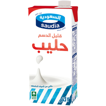 Saudia Low Fat Uht Milk 2L