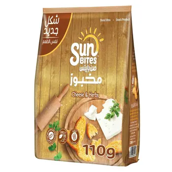 صن بايتس خبز محمص جبنة واعشاب 110 جرام