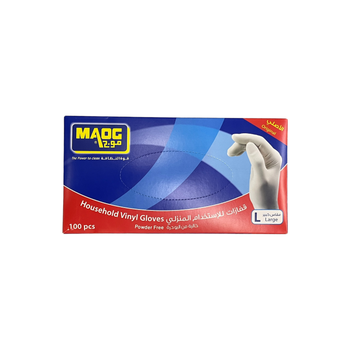 موج قفازات لإستخدام مرة واحدة مقاس كبير 100 حبة